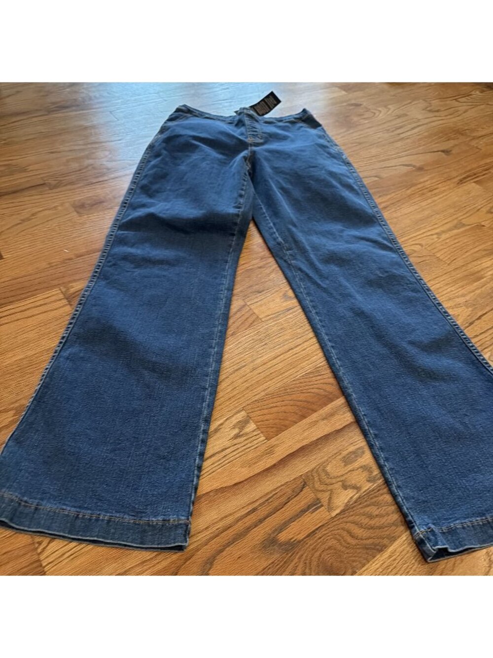 SOFT SURROUNDINGS WOMENS DENIM PULL ON JEANS MEDIUM